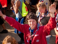 Sebastian am Jamboree in Schweden 2011